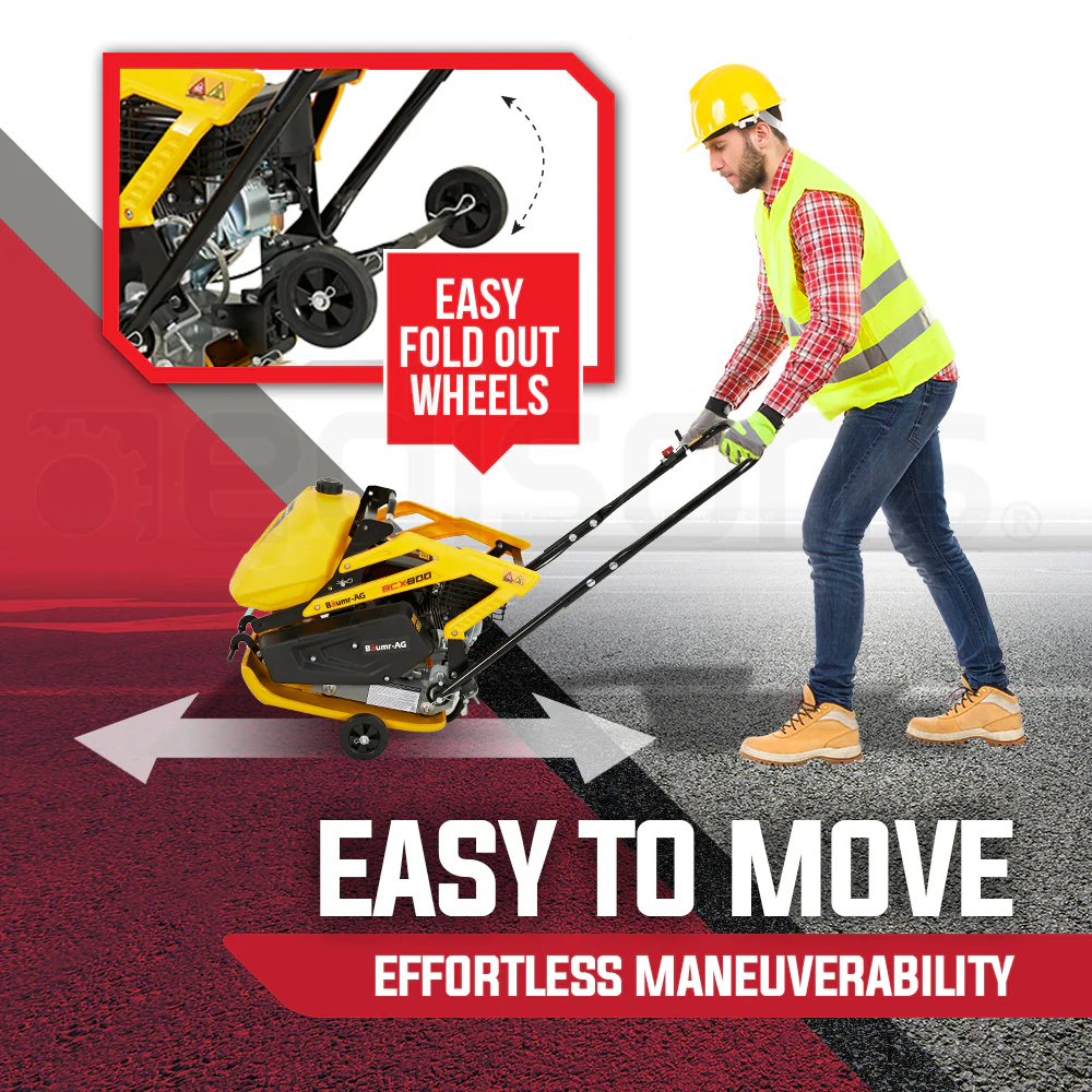 BAUMR-AG 111kg 400x545mm 7.0HP Plate Compactor, Sprinkler System (BCX-800)