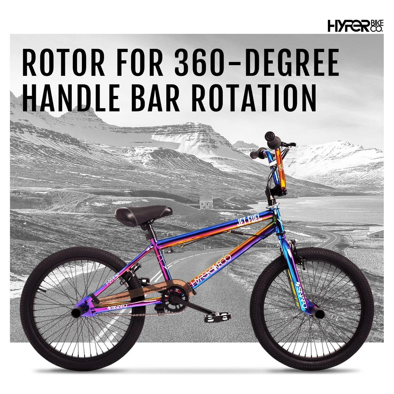 Hyper Bicycles 20′′ Jet Fuel BMX Bike for kids, Recommended Ages 8 to 13 Years Old