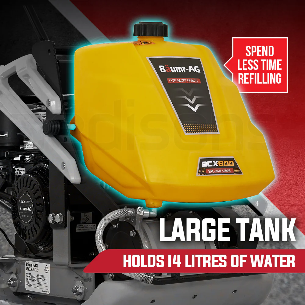 BAUMR-AG 111kg 400x545mm 7.0HP Plate Compactor, Sprinkler System (BCX-800)
