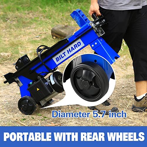 BILT HARD Log Splitter 6.5 Ton, Wood Splitter Electric Powered 15Amp with Hydraulic Ram