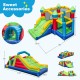 Inflatable Obstacle Course Bounce House with Dual Slides and Tunnels without Blower
