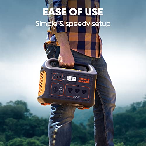 Jackery Explorer 1000 Portable Power Station, 1002Wh, 3x1000W AC Outlets, Solar Compatible, Safe & Reliable, Quiet Operation