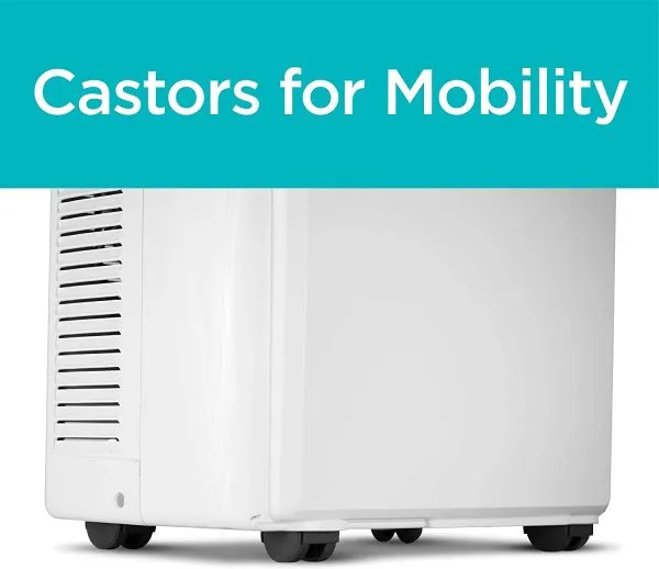 14,000 BTU Portable Air Conditioner with Heat and Remote Control, White