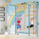 7 In 1 Kids Indoor Gym Playground Swedish Wall Ladder for Solid Wall