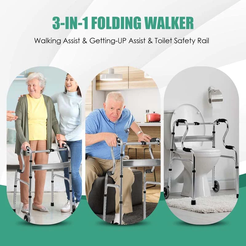 3-in-1 Folding Walker with 5