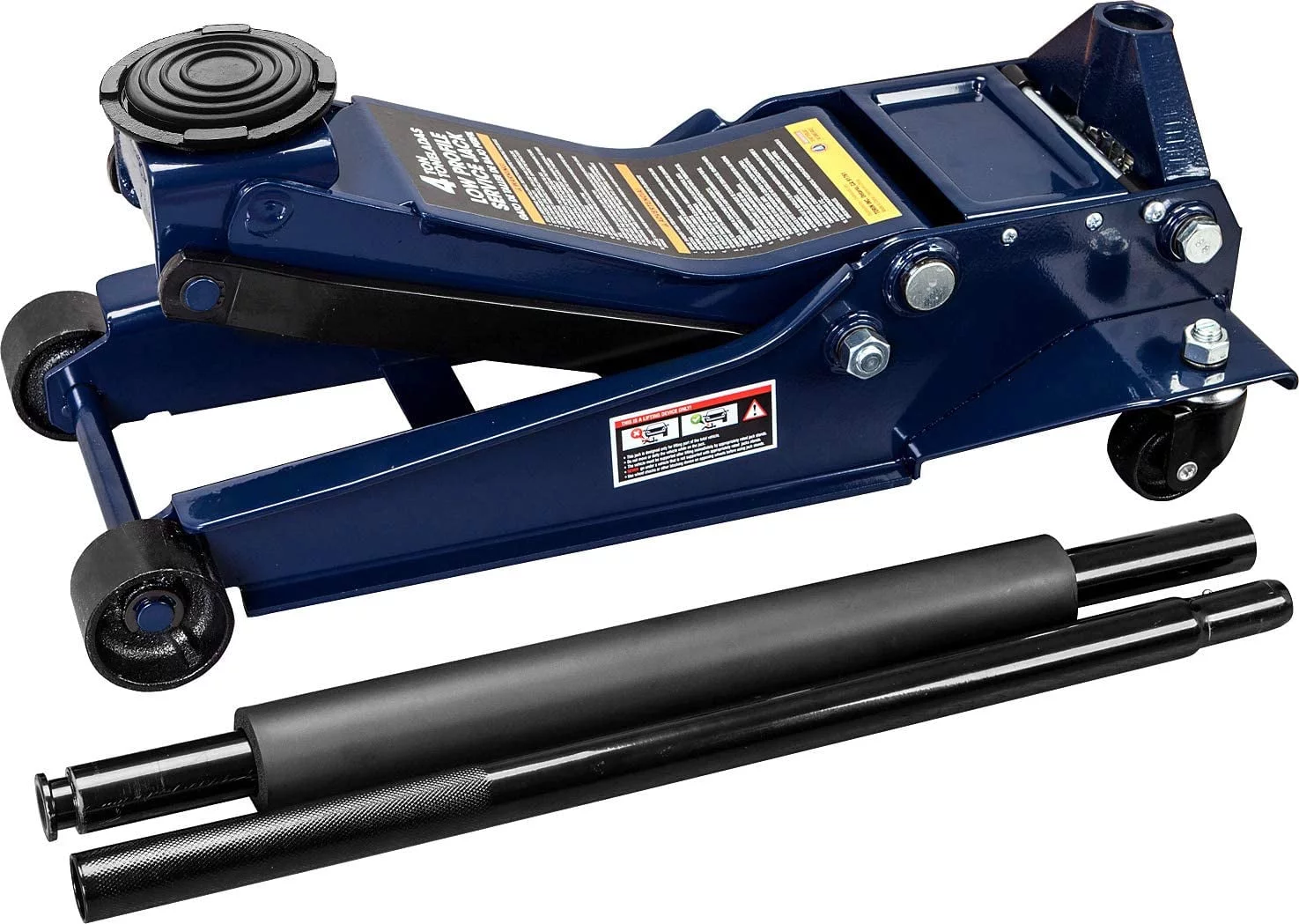 TCE 4 Ton Heavy Duty Low Profile Hydraulic Floor Jack Speedy Lift Garage Car Jack, Blue, W847U