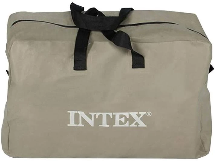 INTEX Excursion Inflatable Boat Series: Includes Deluxe 54in Boat Oars and High-Output Pump �C SuperTough PVC �C Adjustable Seats with Backrest �C Fishing Rod Holders �C Welded Oar Locks