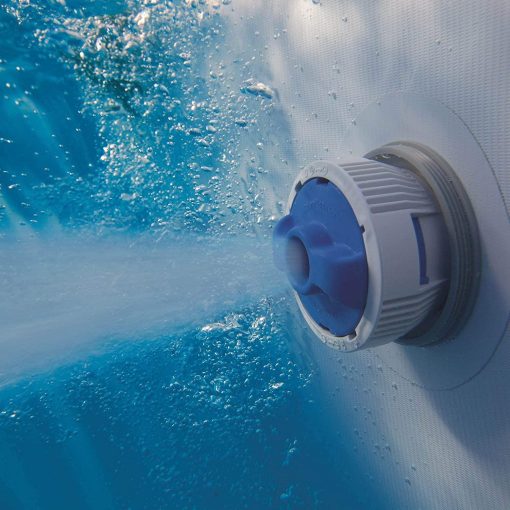 Bestway Power Steel 18' x 9 'x 48' above ground swimming pool Set with metal frame home swimming pool sand filter pump, skimmer and vacuum