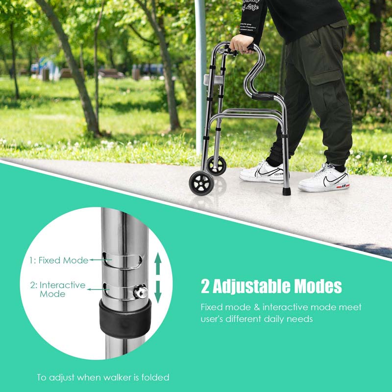 3-in-1 Folding Walker with 5