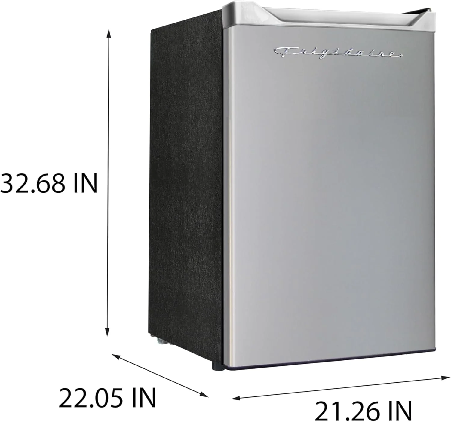 Frigidaire Upright Freezer, 6.5 cu. ft., Deep Freeze, Vinyl Coated Metal with Wire Shelving, Compact for Kitchen, RV, Dorm, Cabin, and Trailer, Platinum Design Series, Silver - 21D x 23W x 56H