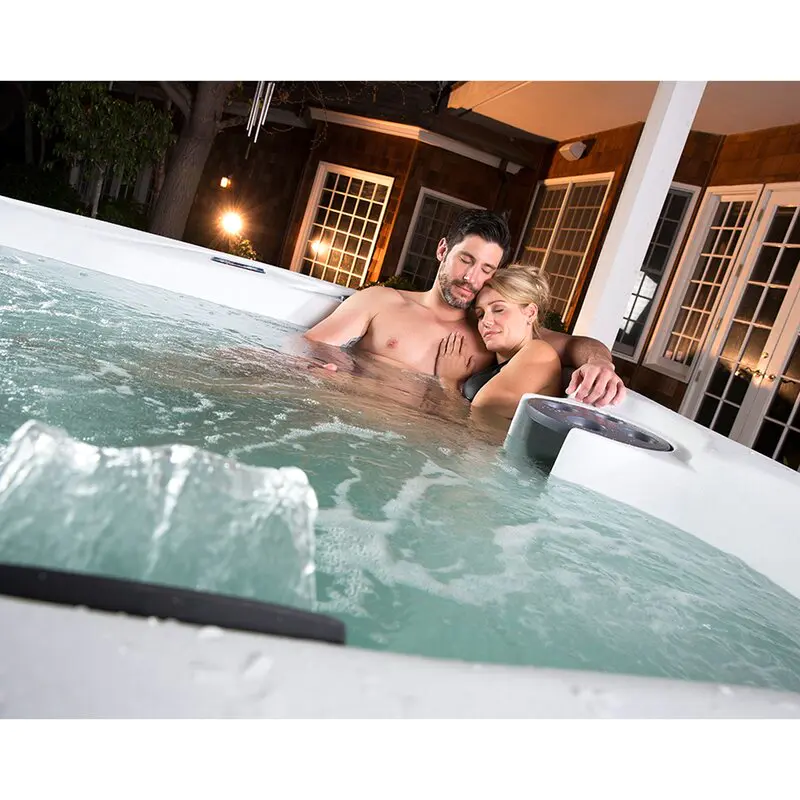 Lifesmart Spas 5 - Person 23 - Jet Rectangular Plug And Play Hot Tub with Ozonator in Espresso