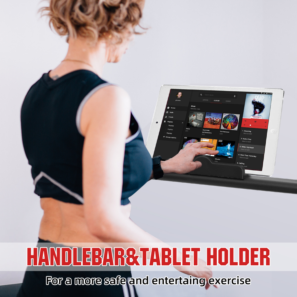 Geemax Electric Treadmill Foldable Compact Treadmill under Desks Treadmill Workout Exercise Treadmill Motorize Treadmill Running Walking Machine with Remote Control for Home Gym (0.5-6.0MPH)