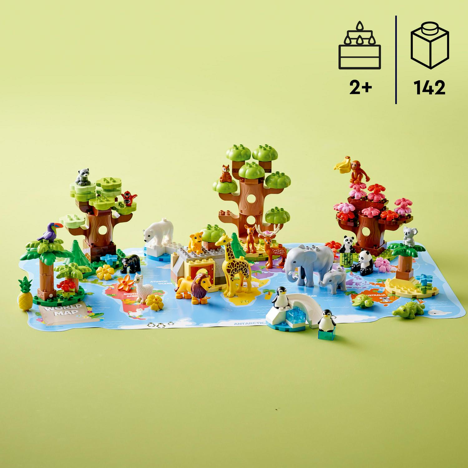 DUPLO Wild Animals of the World 10975 Building Toy Set (142 Pieces)