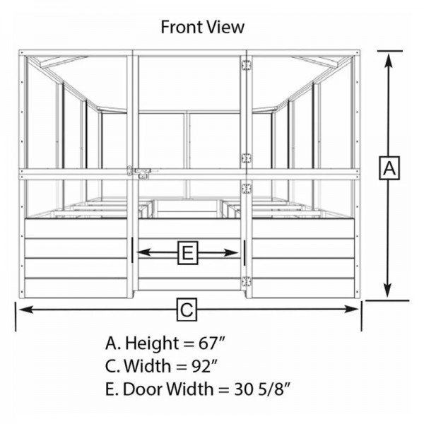 Deer Proof Cedar Complete Raised Garden Bed Kit 8x 8x 20