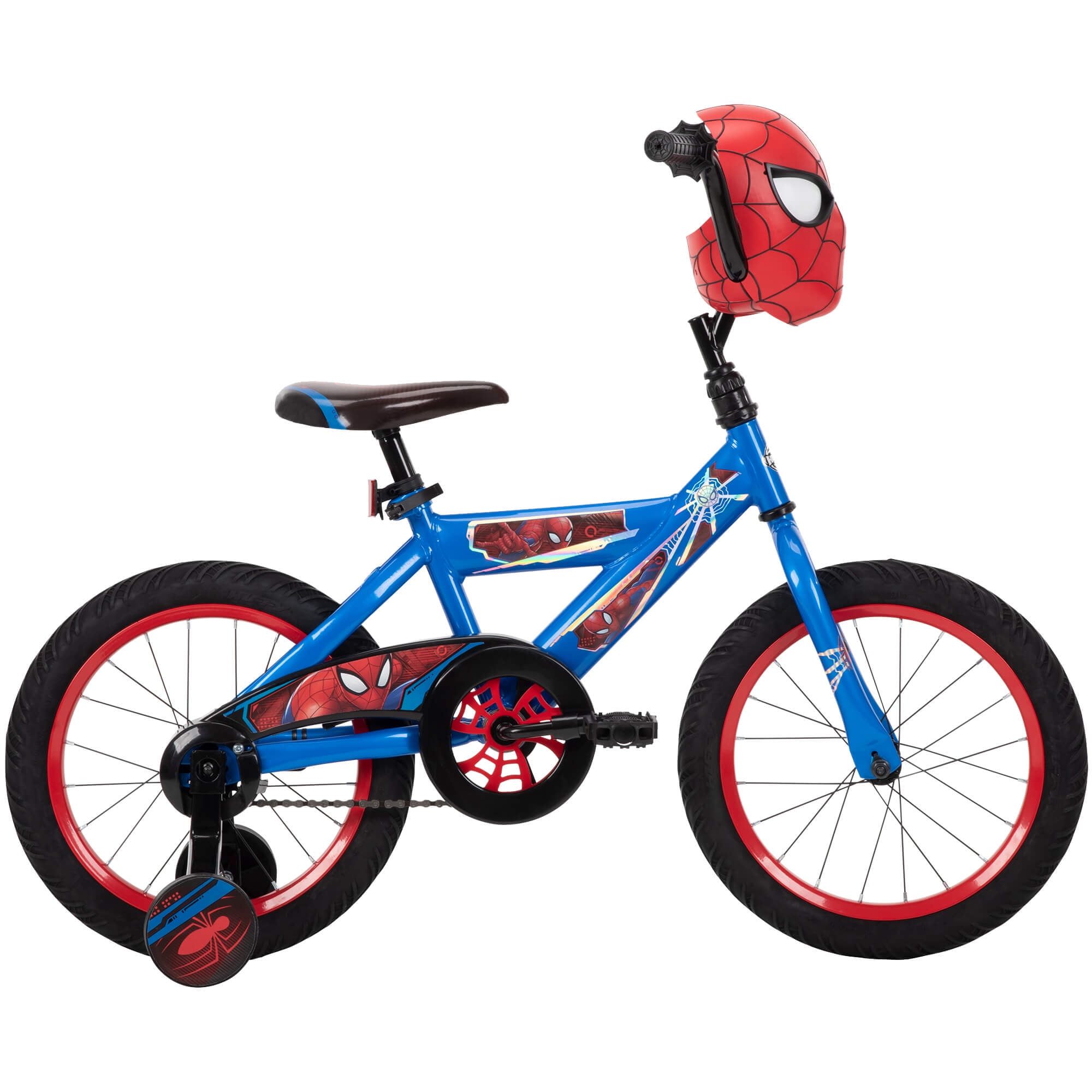 Huffy Marvel Spider-Man Kids Bike, 16′′ Wheels, Ages 3+, Training Wheels, Steel Frame, Coaster Brake