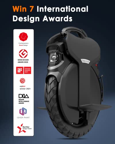 INMOTION V11 Electric Unicycle, 18′′ Self-Balancing, 3.35′′ Air Suspension, 1500Wh Battery, 34 MPH, 75-Mile Range