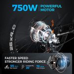 Outdoor electric bike with 48V/15Ah lithium battery �?Black