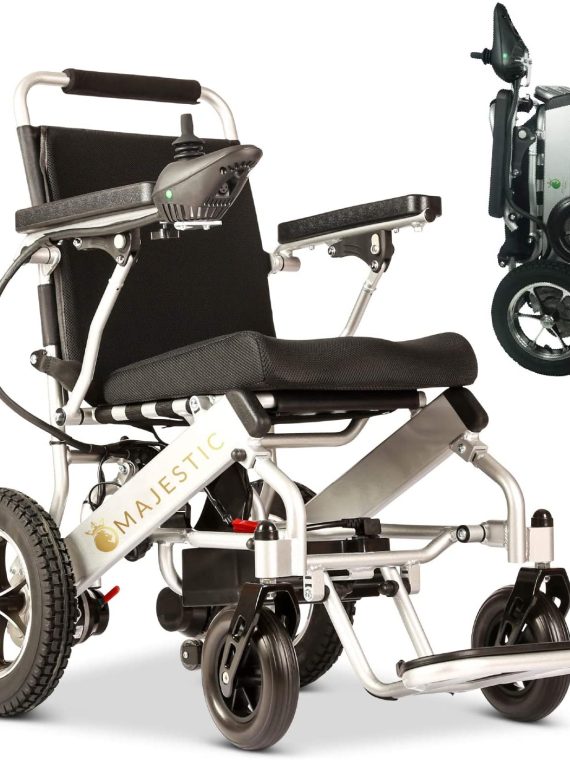 2020 Model Wide Seats Fold & Travel Lightweight Wheelchair Motor Motorized Wheelchairs Electric Silla De Ruedas Power Wheelchair Power Scooter Aviation Travel Safe Heavy Duty Mobility Aids Chair