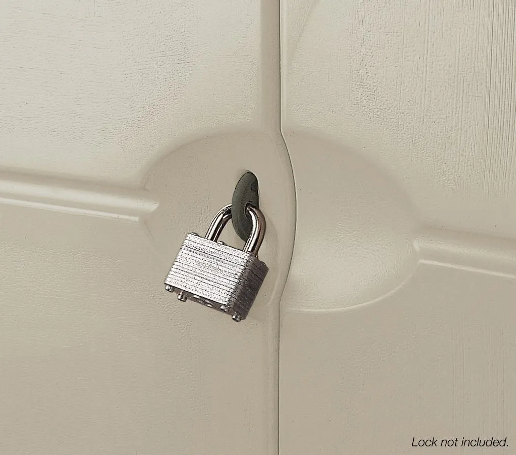 Rubbermaid Vertical Resin Weather Resistant Outdoor Storage Shed