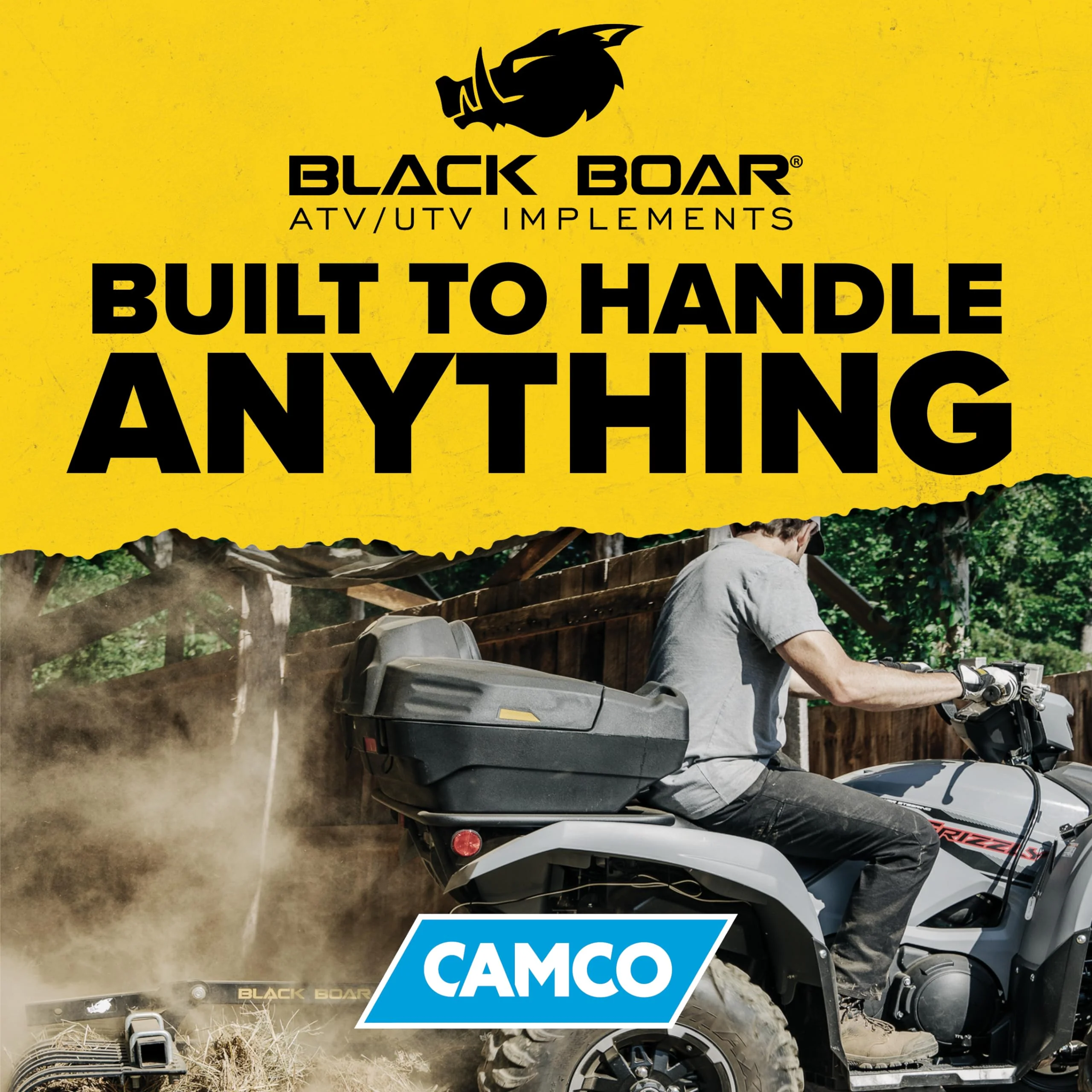 Black Boar Camco UTV/ATV Rear Storage Box and Lounger