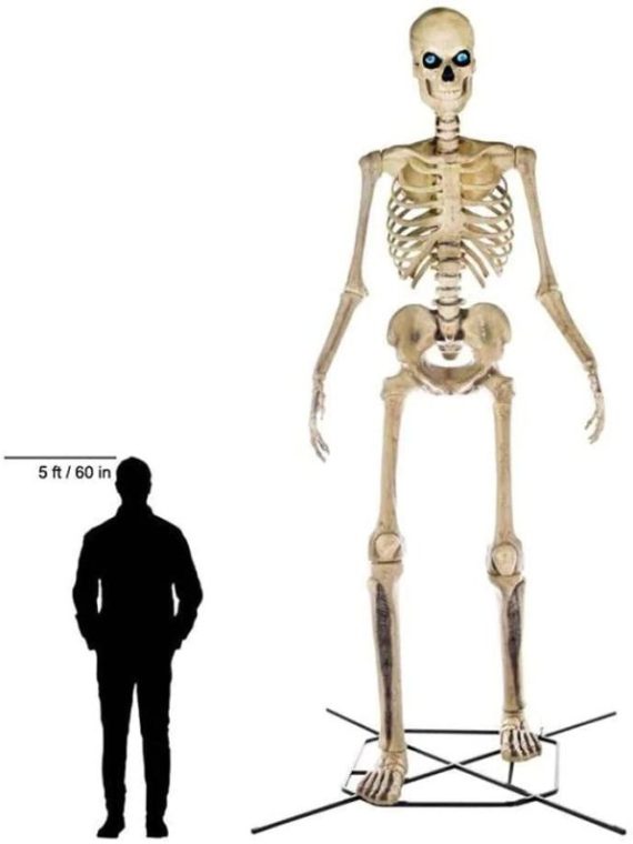 Home Accents 12 ft. Giant-Sized Skeleton with LifeEyes NO250058