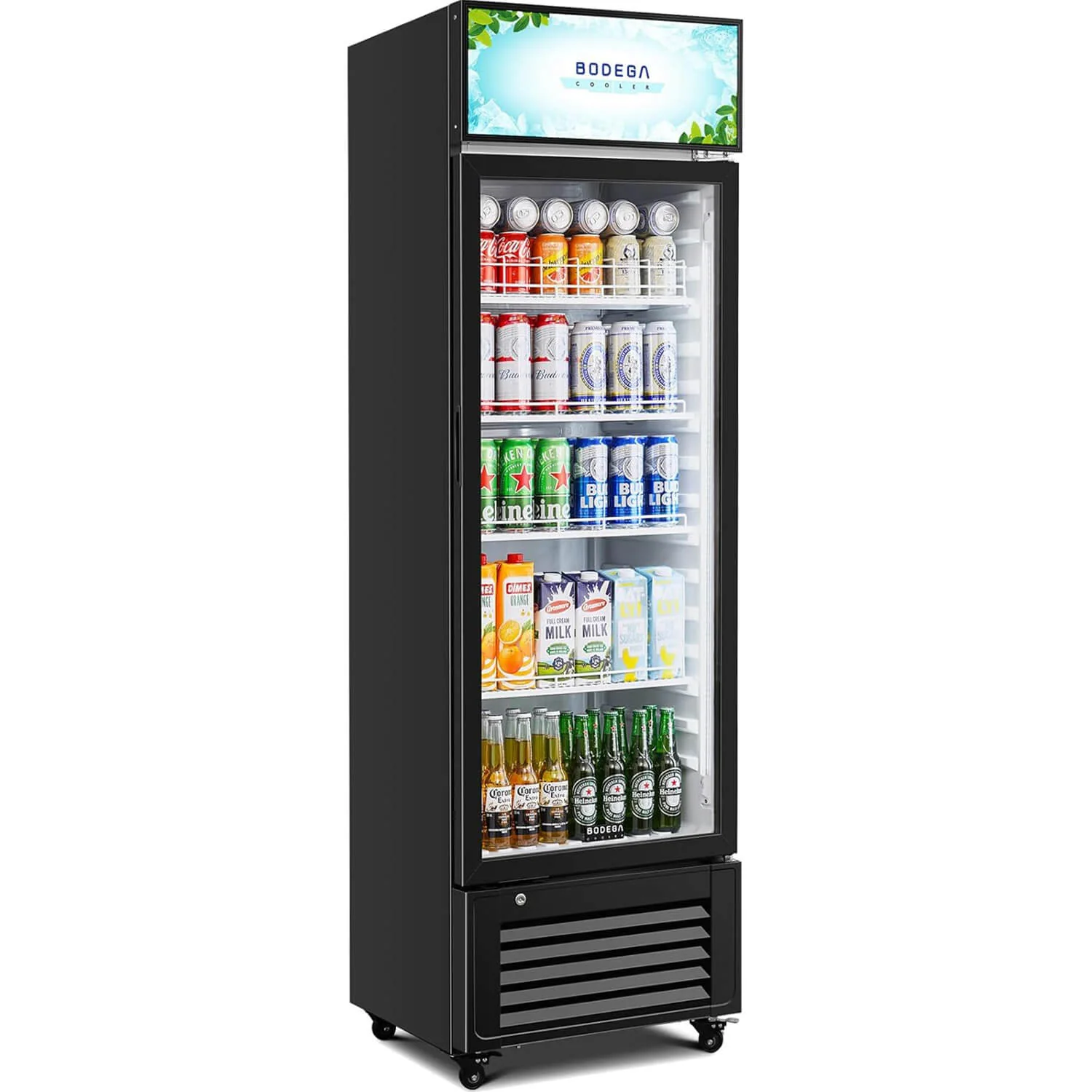 Commercial Glass Door Display Refrigerator Merchandiser 11.3 Cu. Ft
