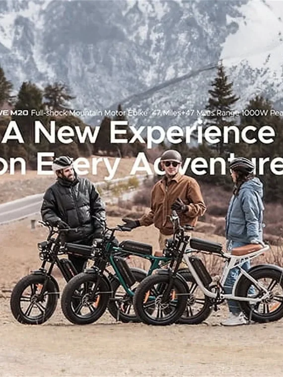 AKEZ Electric Bike for Adults – 1000W 28mph Moped Ebike with 48V 13A Removable Battery, Up to 94 Miles All Terrain Off Road E-Bike with 20*4.0′′ Fat Tire,Full Suspension,7-Speed UL Certified