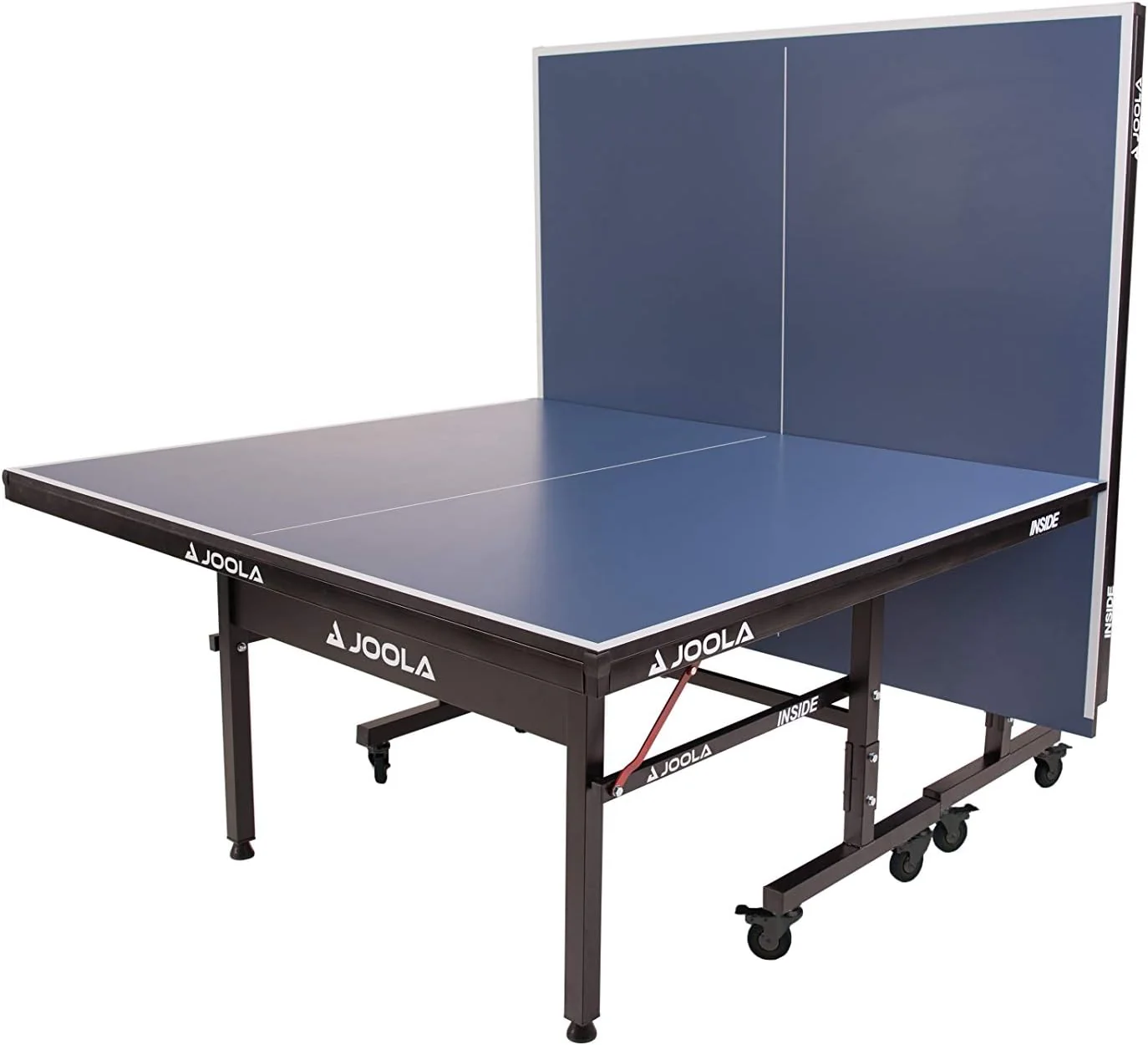 JOOLA Inside Professional MDF Indoor Ping Pong Table with Quick Clamp Table Tennis Net and Post Set - 10 Minute Easy Assembly - Tournament Quality - Foldable with Single Player Playback Mode