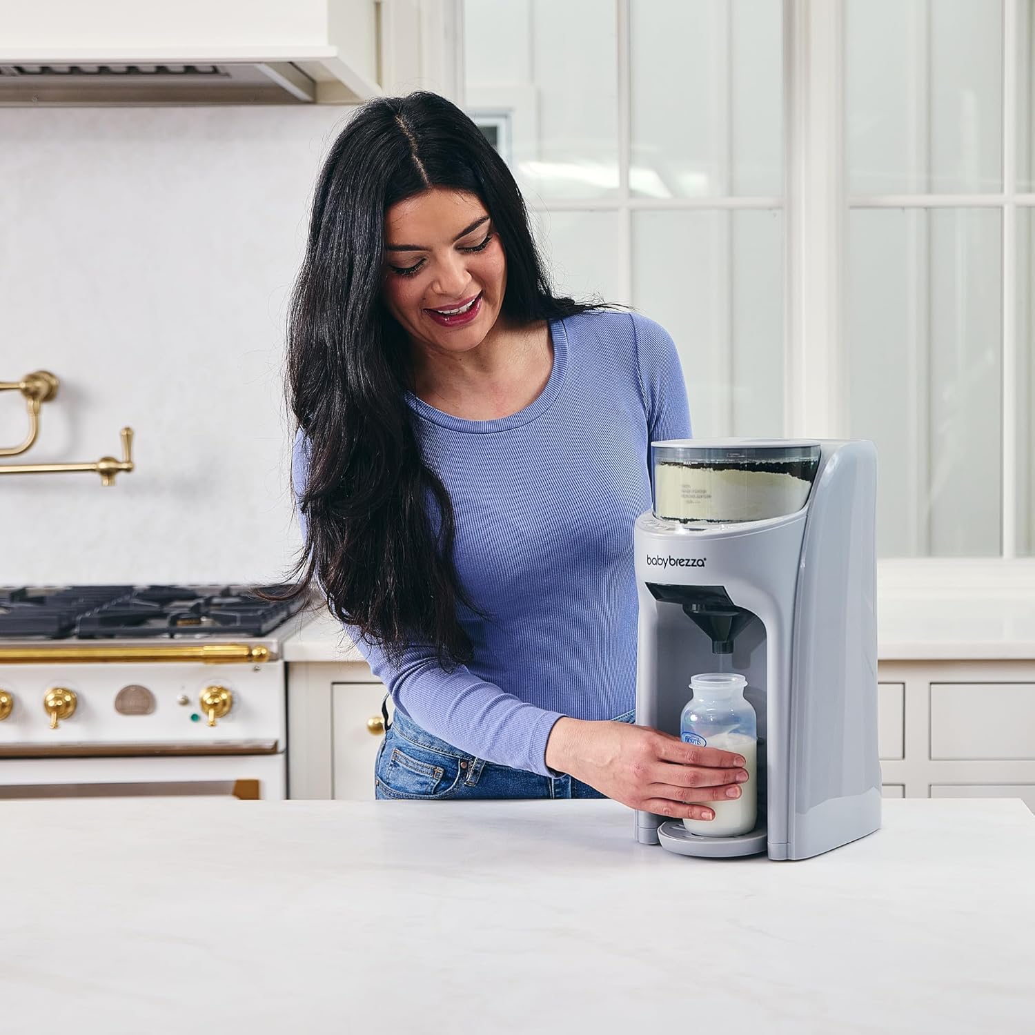 Baby Brezza Formula Pro Advanced Dispenser, Automatic Warm Formula Maker, BPA-Free, White