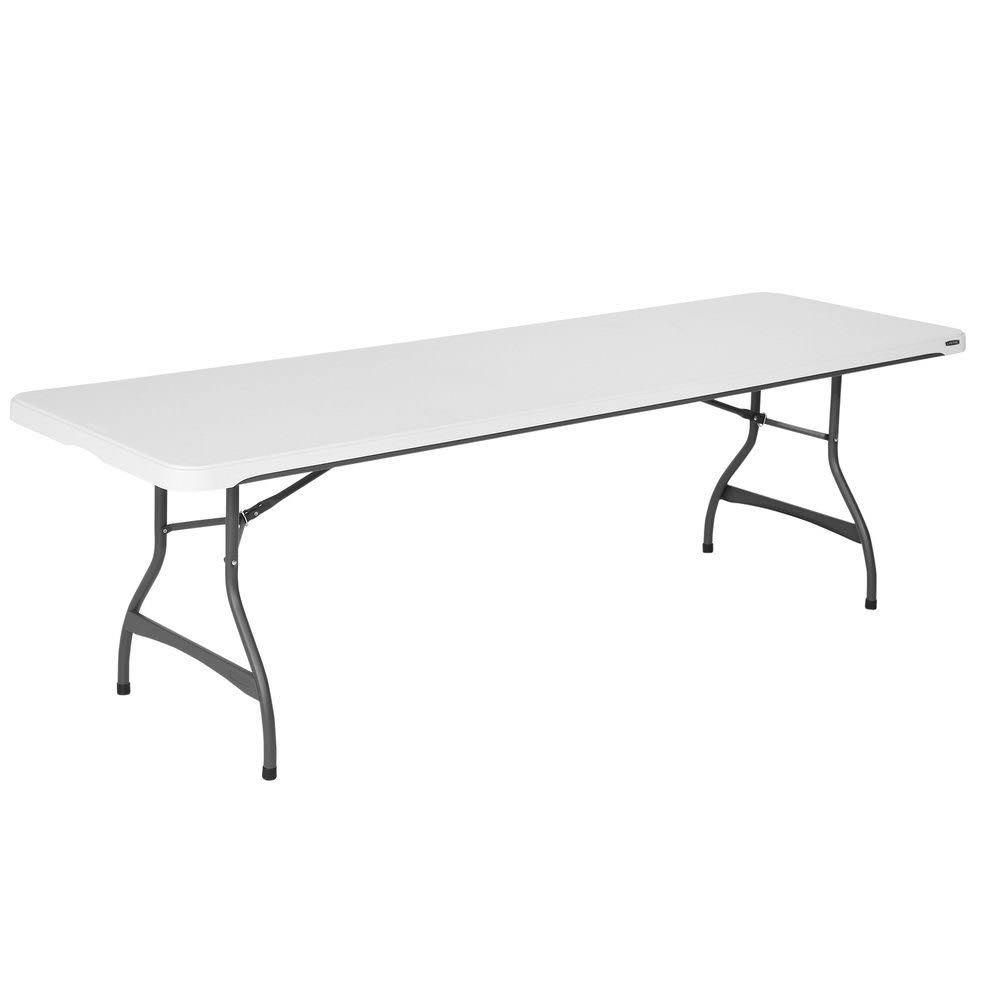 Lifetime 4-Pack Commercial Stacking 8 ft Folding Table ?C White (80344)
