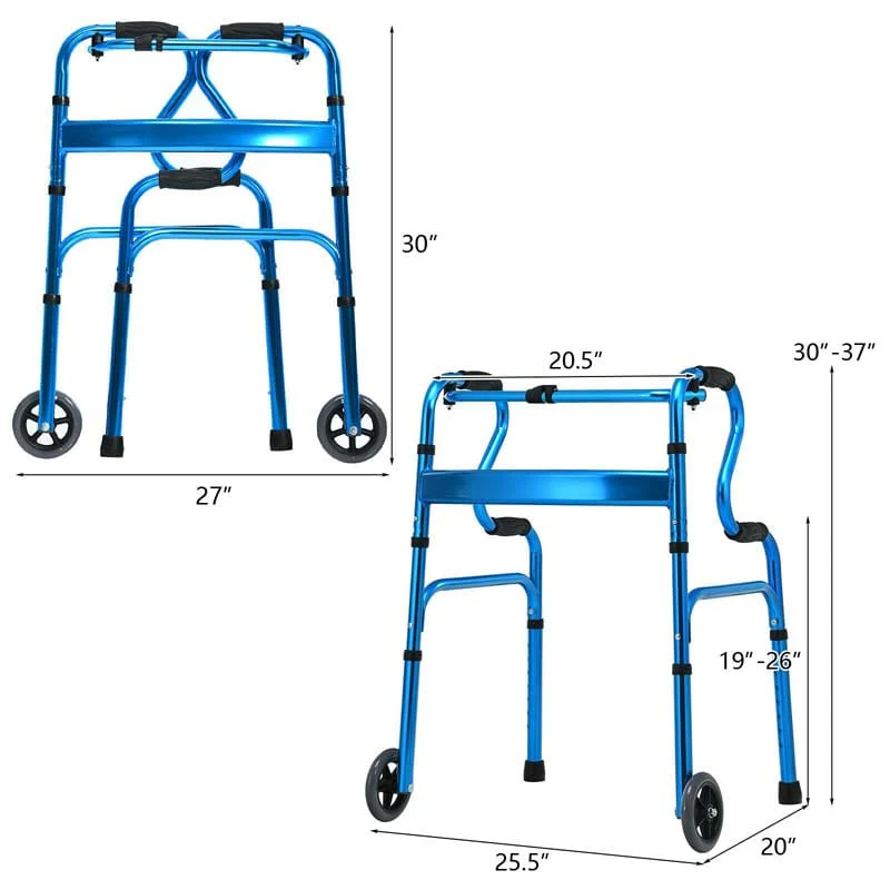 3-in-1 Folding Walker with 5
