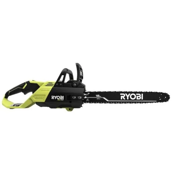 Ryobi 18′′ 40V Cordless Chainsaw Kit with Battery & Charger, Green
