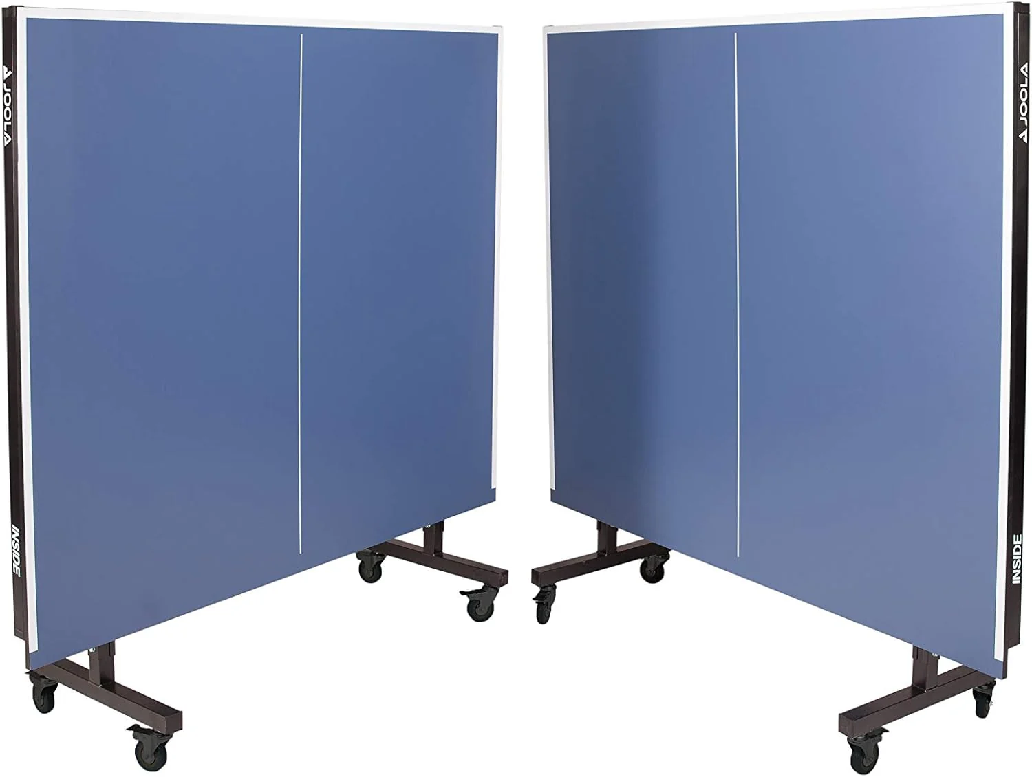 JOOLA Inside Professional MDF Indoor Ping Pong Table with Quick Clamp Table Tennis Net and Post Set - 10 Minute Easy Assembly - Tournament Quality - Foldable with Single Player Playback Mode