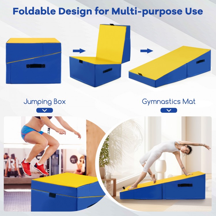 Folding Incline Yoga Gymnastics Tumbling Mat with EPE Foam