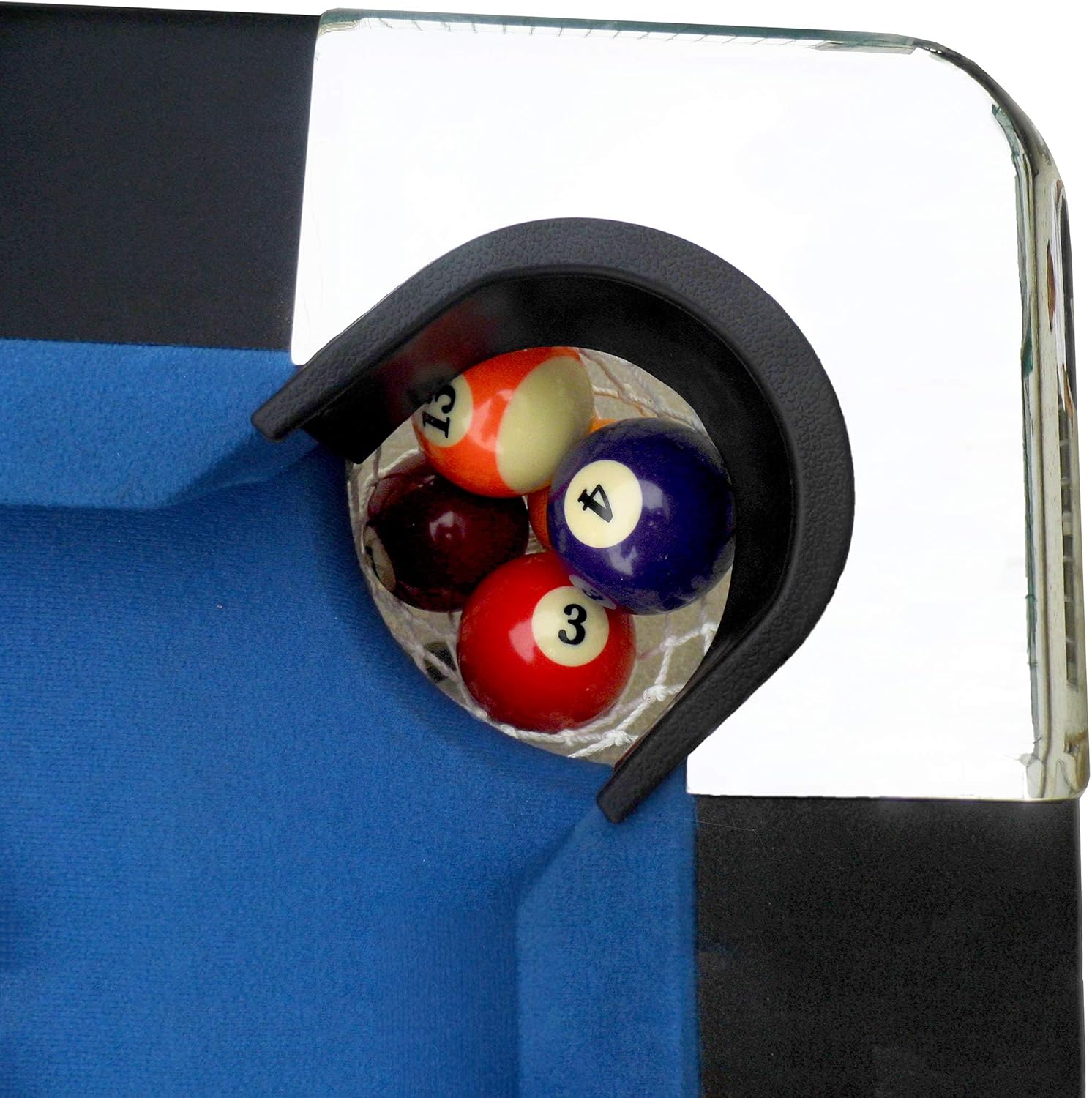 Hathaway Fairmont 6 Ft Portable Pool Table, Adults Folding Billiards Tables for Game Room with Easy Foldable Storage, Includes Full Set of Billiard Balls, Cues, Chalk & Brush