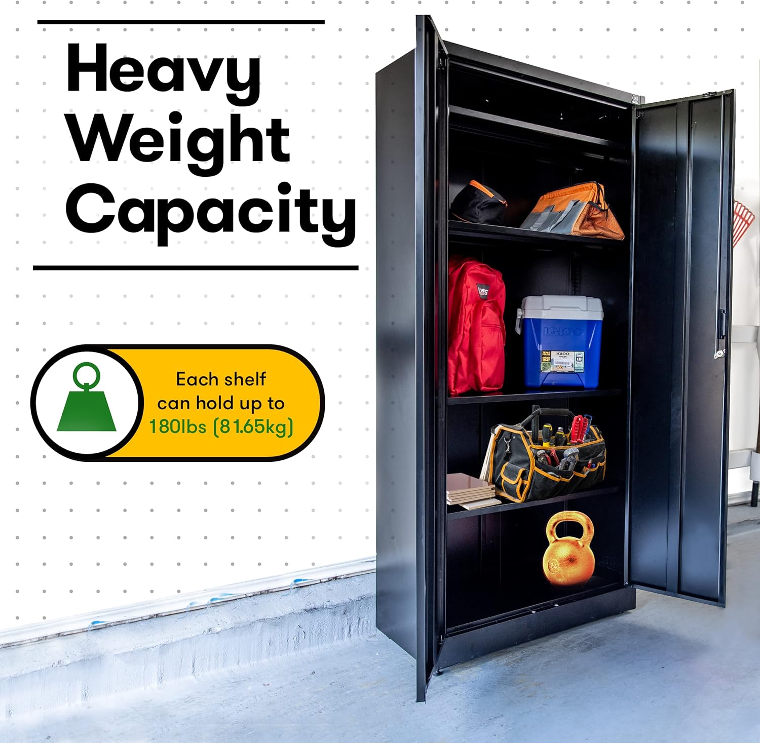 Heavy Duty Metal Garage Locker - 71 