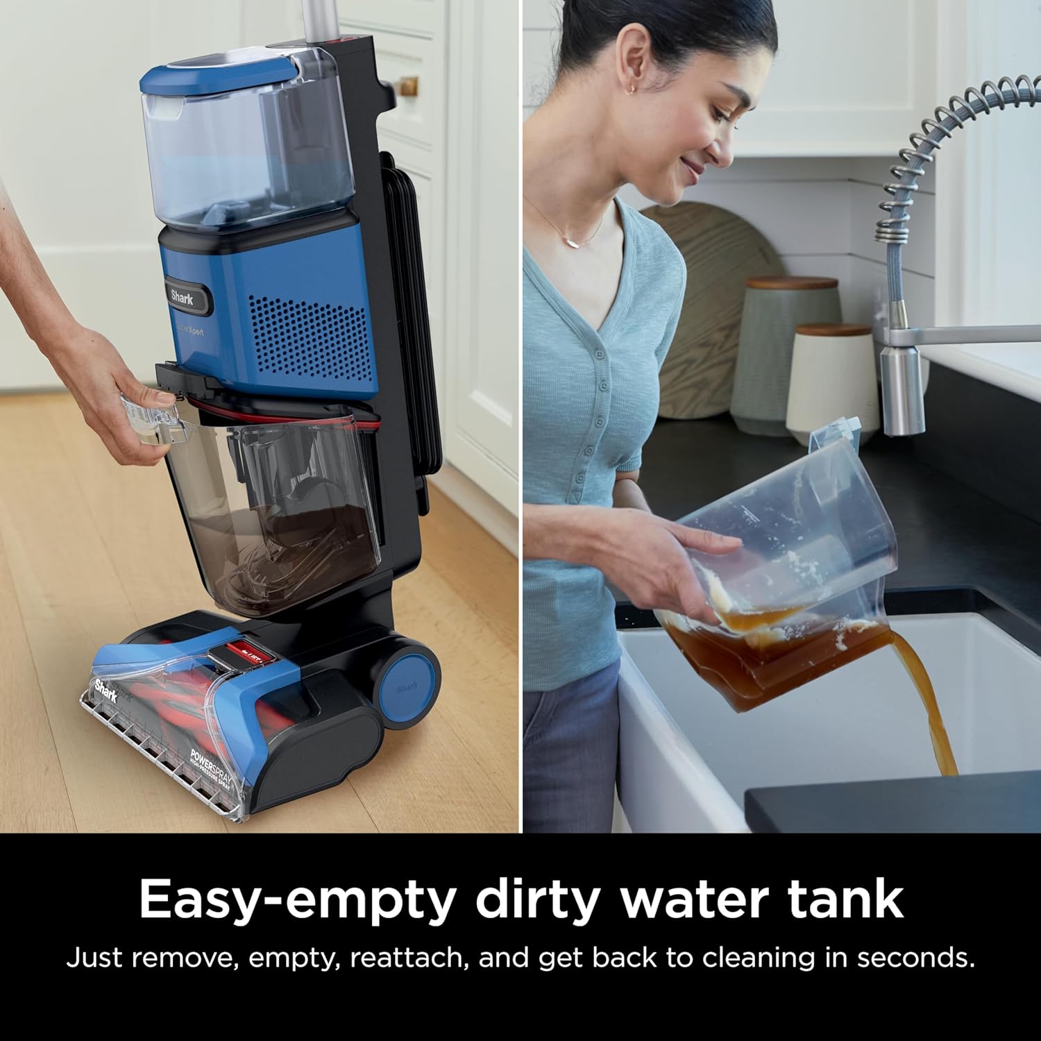 Shark CarpetXpert EX201 Carpet Cleaner, Cyan  C Deep Cleaning with StainStriker, Perfect for Pets, Includes Spot & Stain Remover Tools