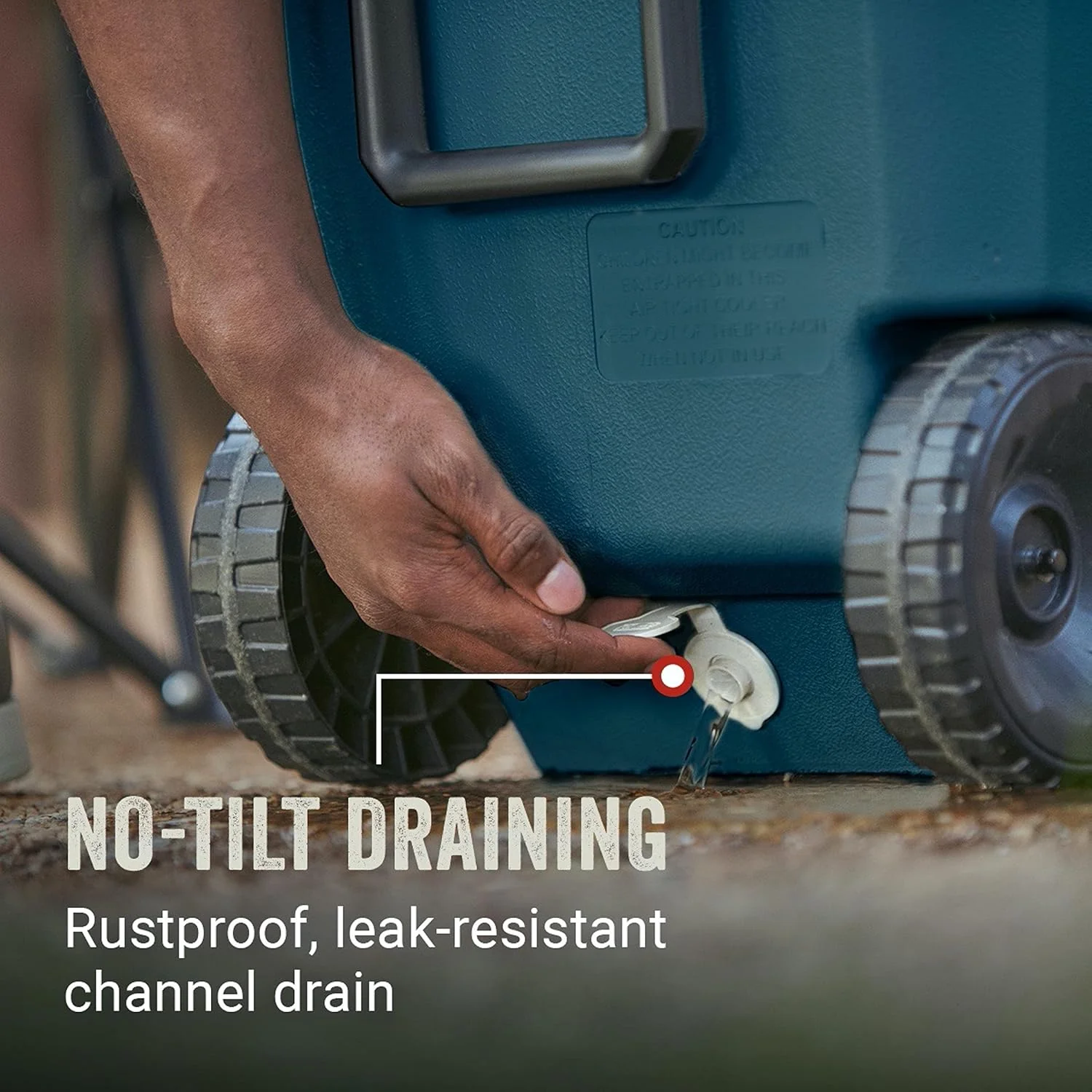 Coleman Classic Series Insulated Portable Wheeled Cooler, Leak-Resistant Outdoor Hard Cooler Keeps Ice up to 5 Days, 100-Quart