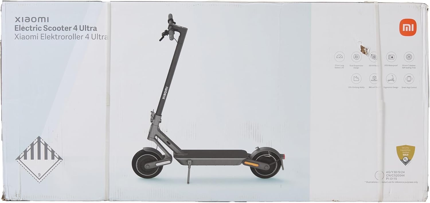 Xiaomi E-Scooter with German Road Legal (Max 20 km/h, Up to 70 km Range & 25 Percent Incline, Pneumatic Tyres, Dual Brakes, Display, Aluminium Body, App)