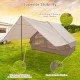 4-6 People Inflatable Camping Tent with Porch and Carrying Bag
