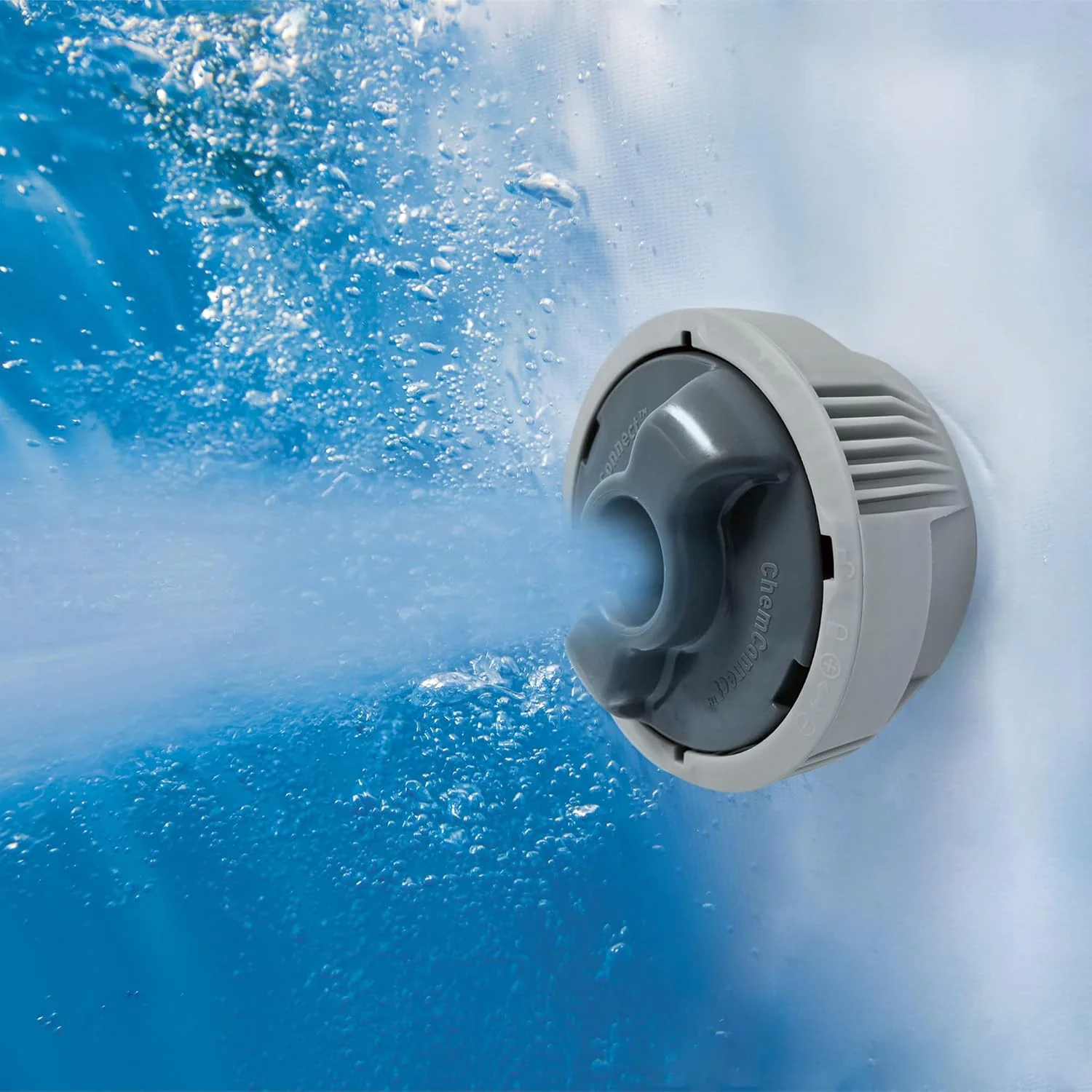 Bestway SaluSpa Fiji AirJet Large Round 2 to 4 Person Inflatable Hot Tub Portable Outdoor Spa with 120 AirJets and EnergySense Cover, Grey