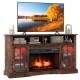 Fireplace TV Stand with Remote Controls and Thermostat for TVs Up to 50 Inch