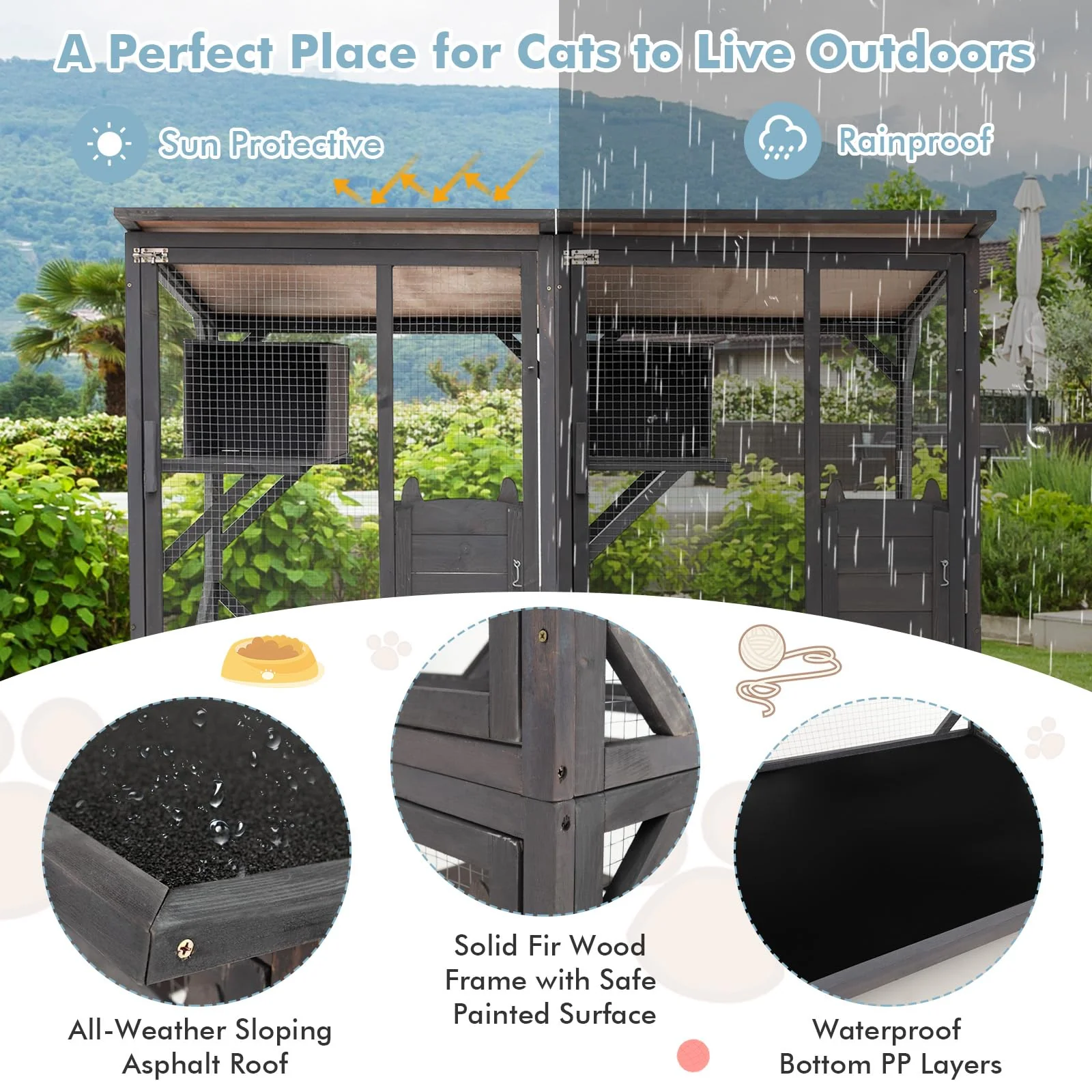 Catio Outdoor Cat Enclosure Large