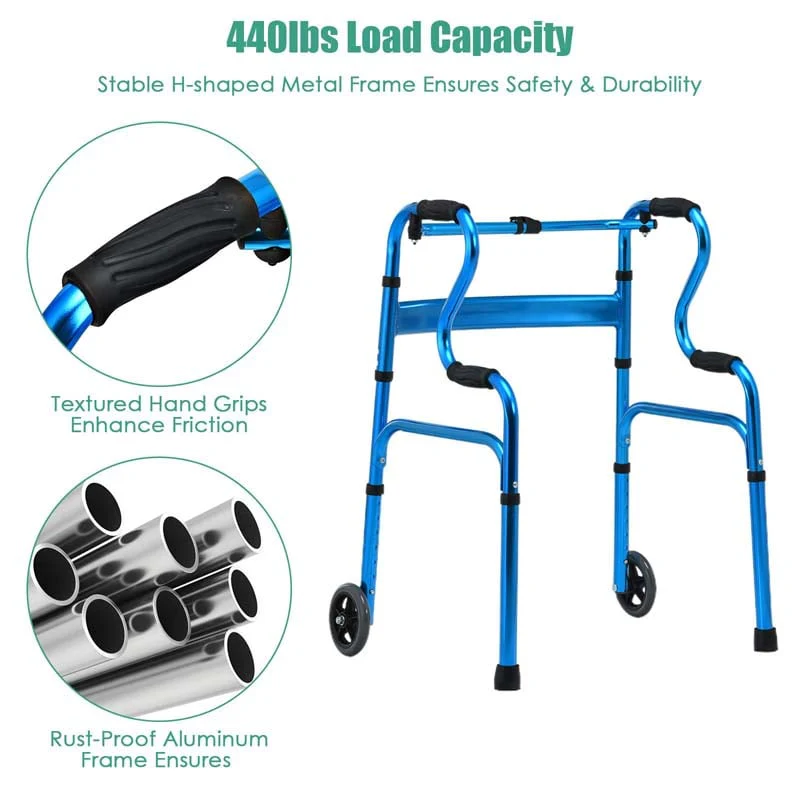 3-in-1 Folding Walker with 5