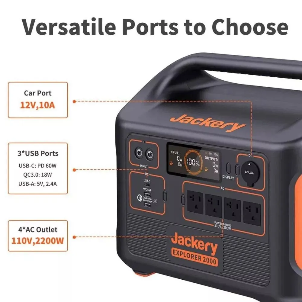 Jackery Solar Generator 2000 (Jackery 2000 4 x SolarSaga 200W)