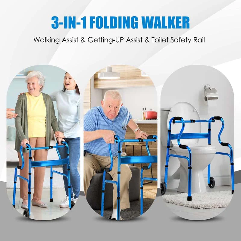 3-in-1 Folding Walker with 5