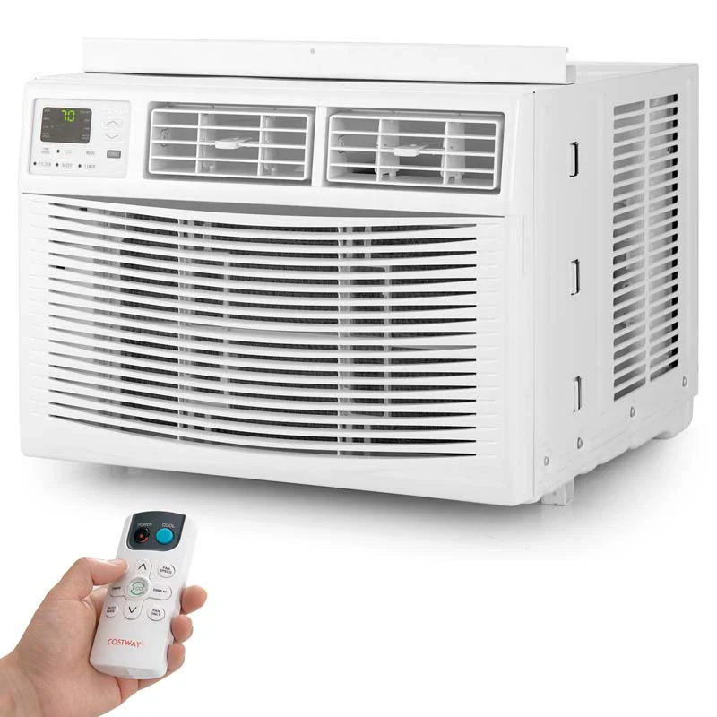 10000 BTU Quiet Window Air Conditioner with Remote & ECO Mode, Energy Star Certified 3-in-1 Window AC Unit with Dehumidifier