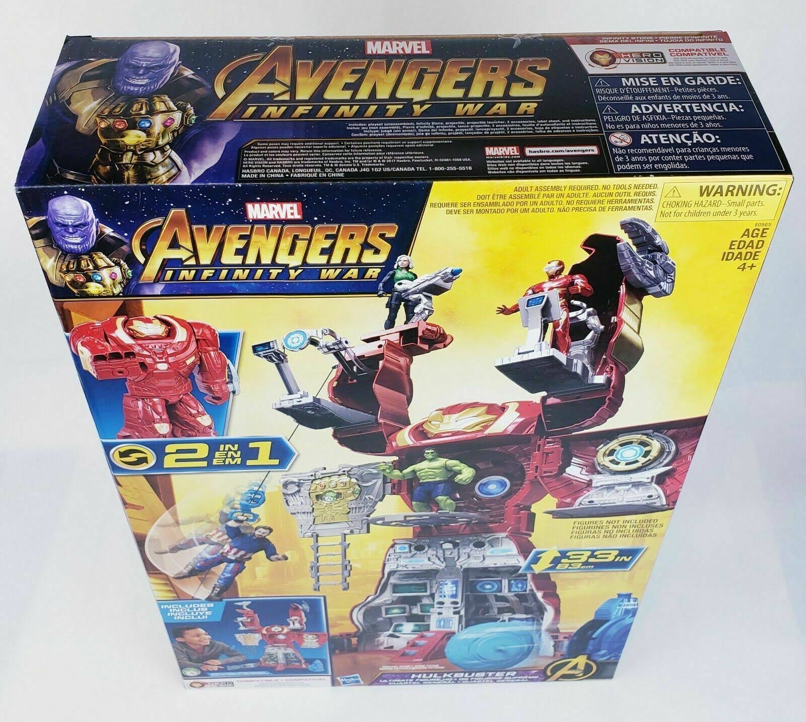 Hasbro Marvel Avengers Infinity War Hulkbuster Ultimate Figure HQ Playset with Target Tower & Roto-Blade Launcher