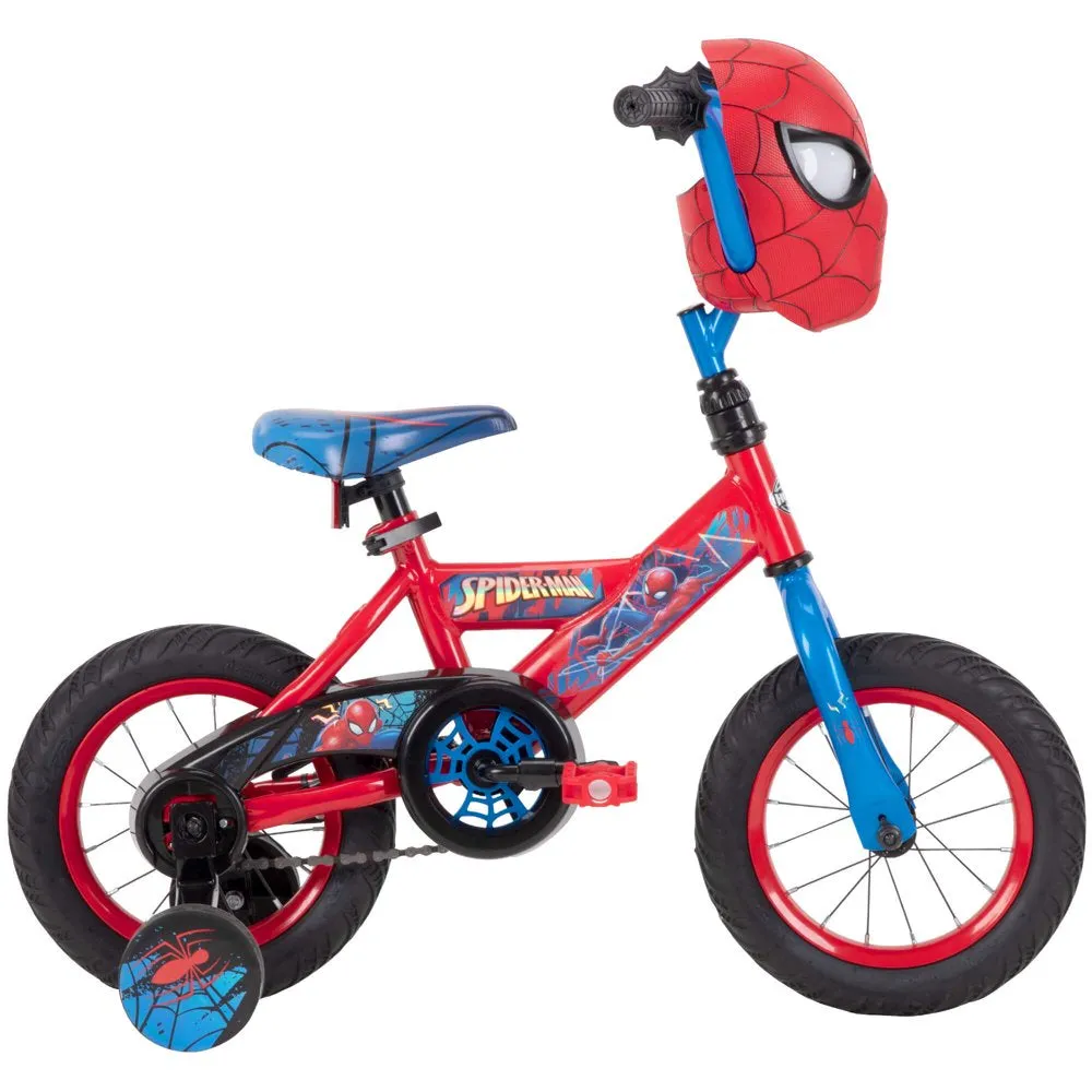 Huffy Marvel Spider-Man 12′′ Boys’ Bike with Training Wheels, Easy Assembly, Ages 3-5