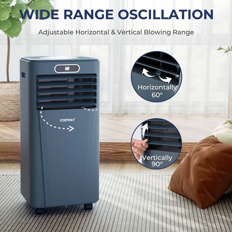 10000 BTU 3-in-1 Portable Air Conditioner Air Cooler Fan Dehumidifier with Remote Control, 24H Timer, Child Lock